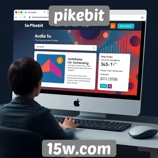 Análise da interface do usuário do site pikebit